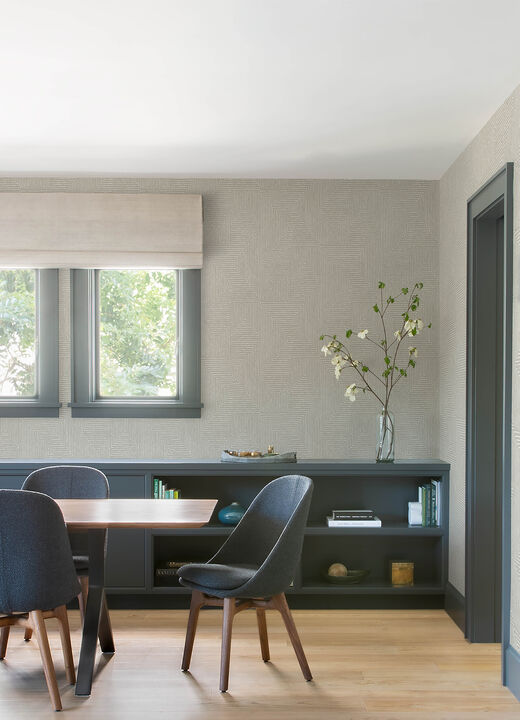 Mortenson Light Grey Geometric Wallpaper