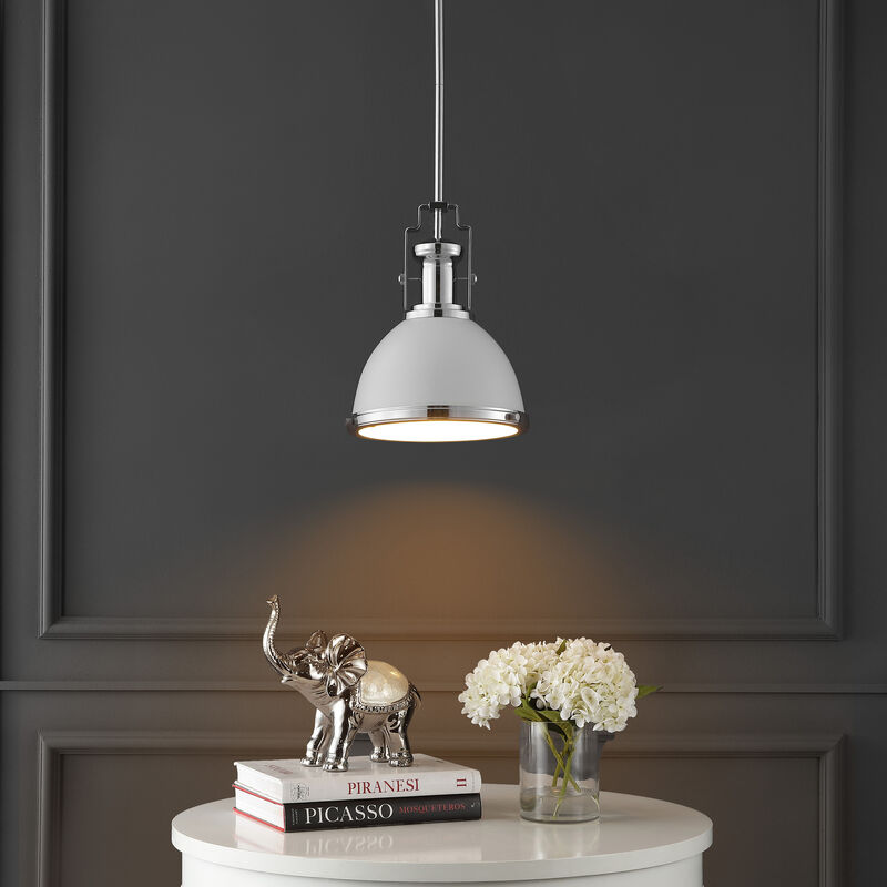 Homer Modern Industrial Iron LED Dome Pendant image number 6