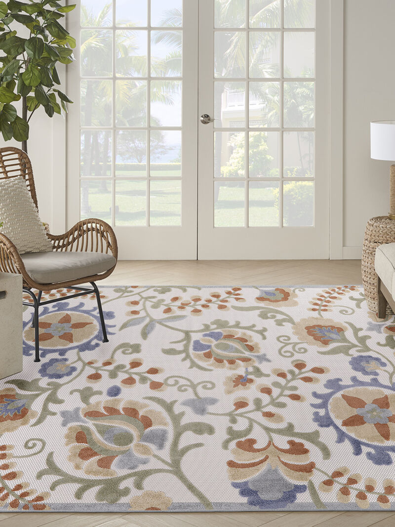 Aloha ALH17 Ivory/Blue 9' x 12' Rug