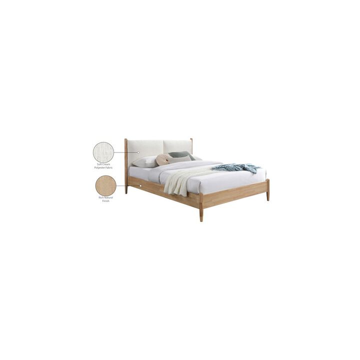 Meridian Furniture Arbor Cream Fabric King Bed