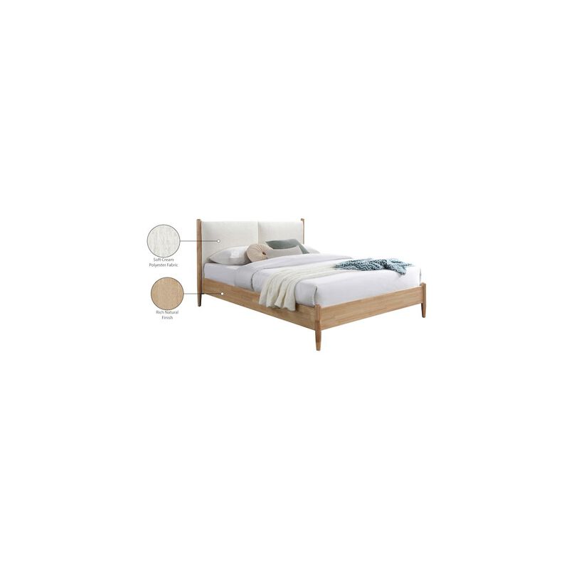 Meridian Furniture Arbor Cream Fabric King Bed