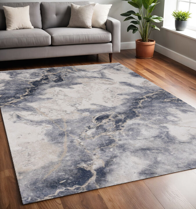 HomeRoots Abstract Area Rug