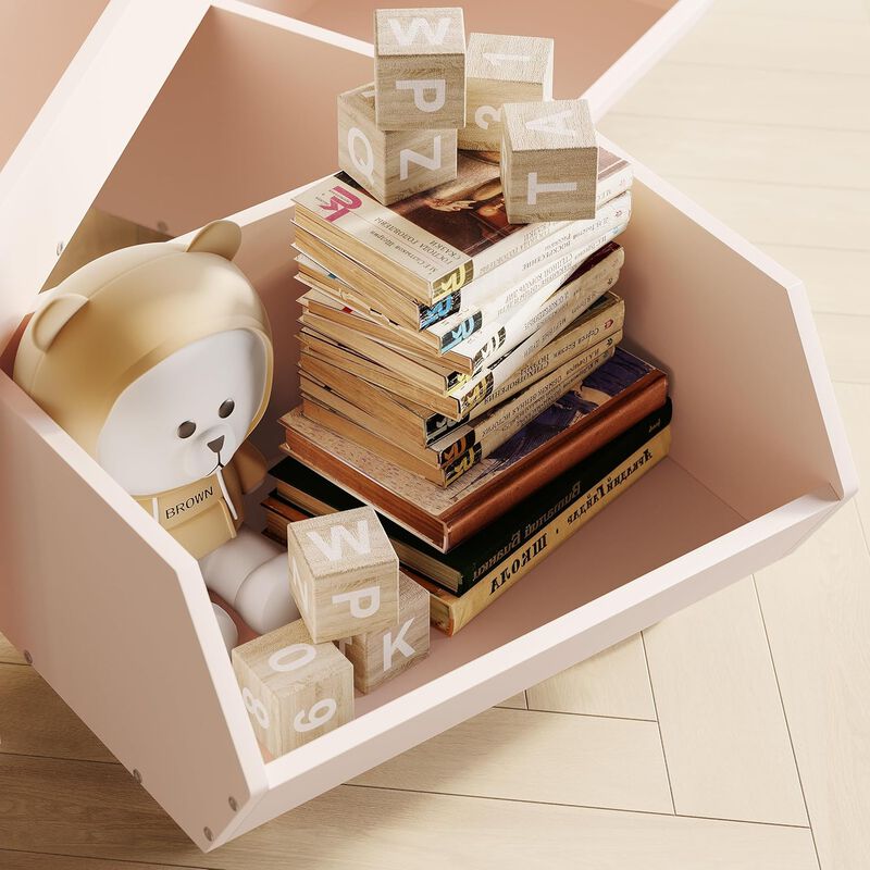DIYSET Toy Storage Organizer for Kids, Toy Storage Cabinet with Drawers, Toy Shelf with Wheels, Toy Organizer Kids Bookshelf with Storage image number 7