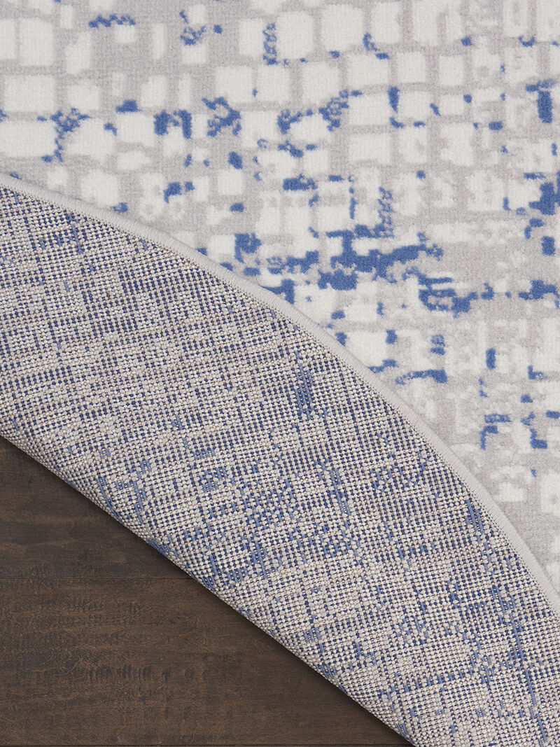 Whimsicle WHS07 Gray/Blue 8'4" x 11'6" Rug