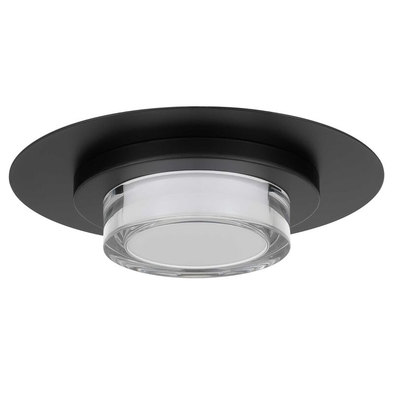 Plate Round 12 inch Black LED Flush Mount image number 2