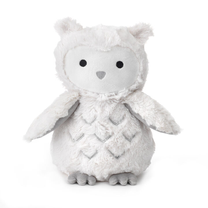 Lambs & Ivy Luna White/Gray Plush Owl Stuffed Animal - Luna