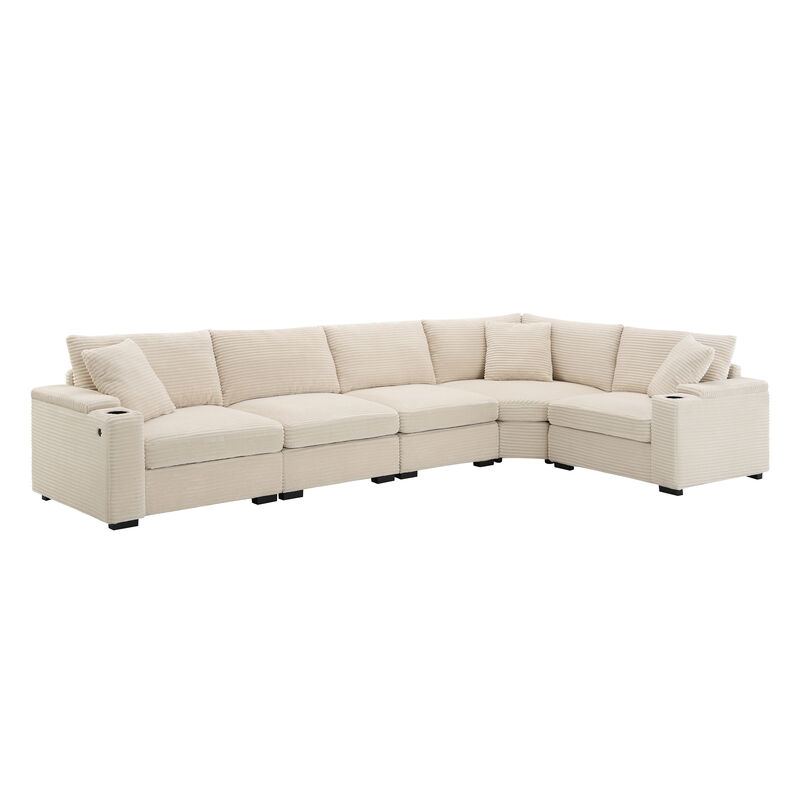 Merax Convertible L Shaped Sectional Sofa