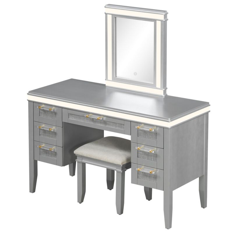Vabsak LED Lighted Vanity Set image number 7