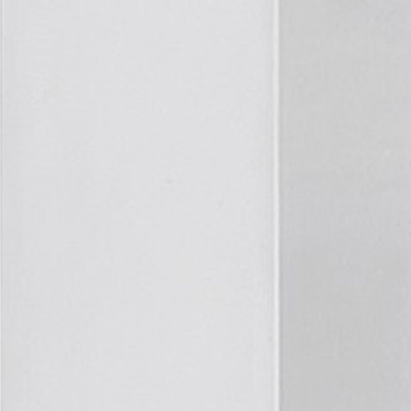 Libi 47 Inch Console Table, Minimalist Rectangular Top, Lacquered White image number 3