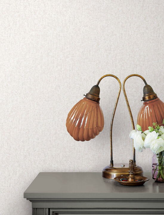 Halliday Lavender Faux Linen Wallpaper