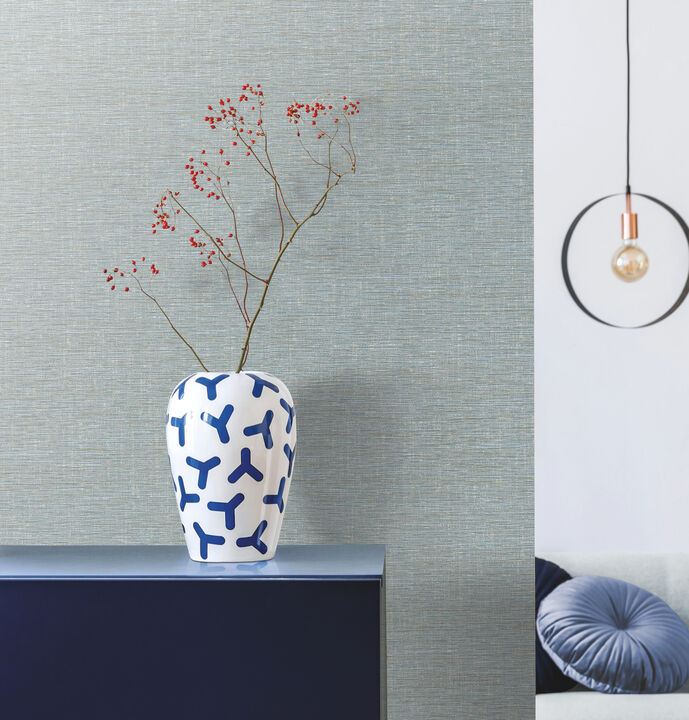 Altitute Blue & Grey Wallpaper (Set of 2)