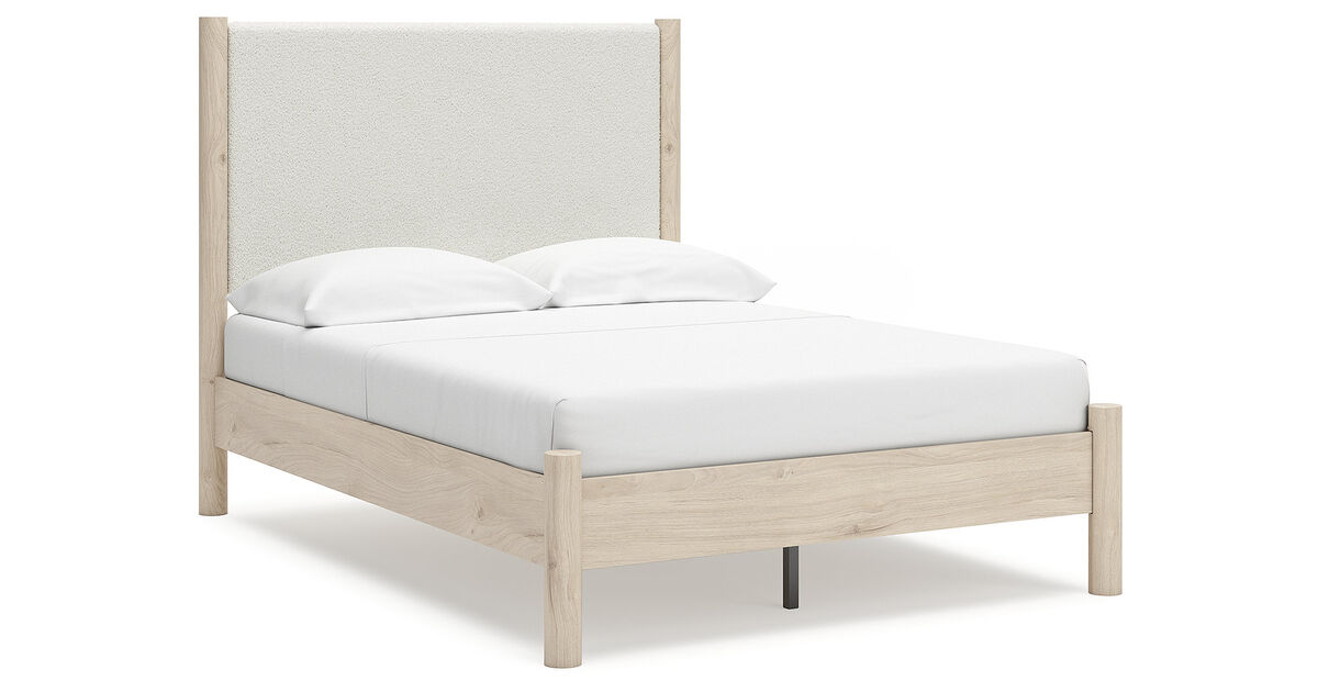 Cadmori Full Upholstered Panel Bed