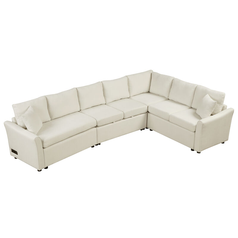 Merax Convertible Sofa Pull Out Sleeper with Back Pillows