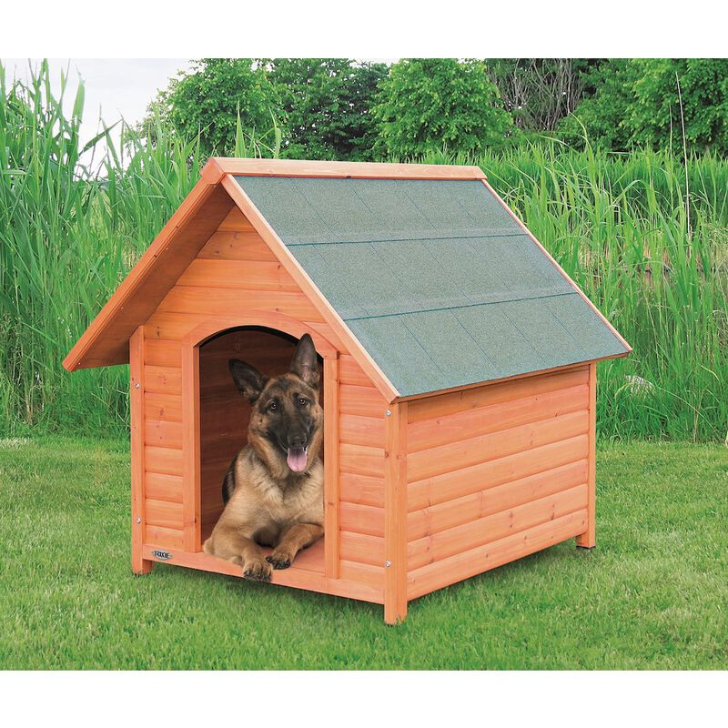Weatherproof Outdoor Wooden Dog House Raised Floor for Dogs image number 2