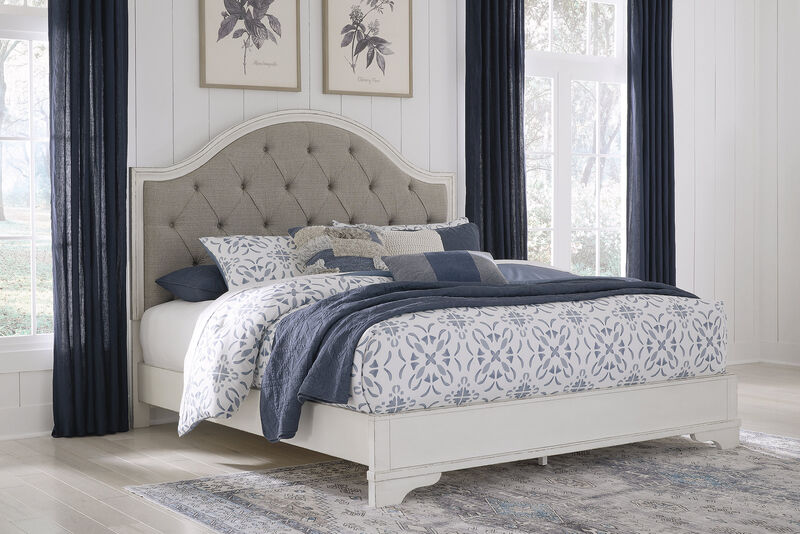 Blendon King Upholstered Panel Bed
