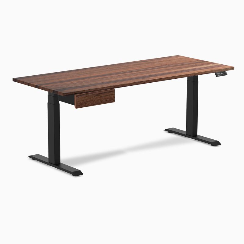 Desky Dual Hardwood Standing Desk With Drawer image number 9