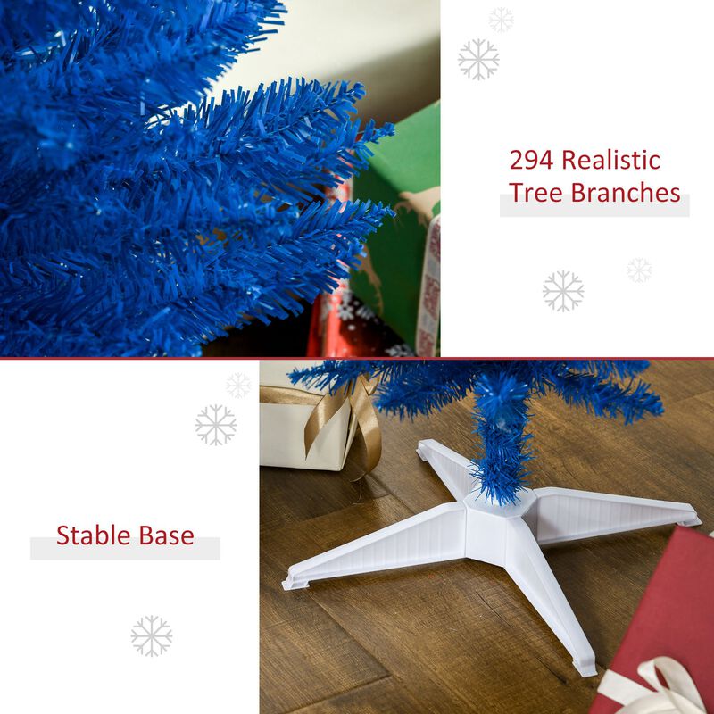 BreeBe 5FT Decorated Pencil Christmas Tree with 294 Tips image number 5