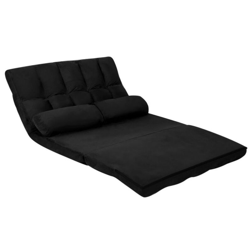 Hivvago 6-Position Foldable Floor Sofa Bed with Detachable Cloth Cover