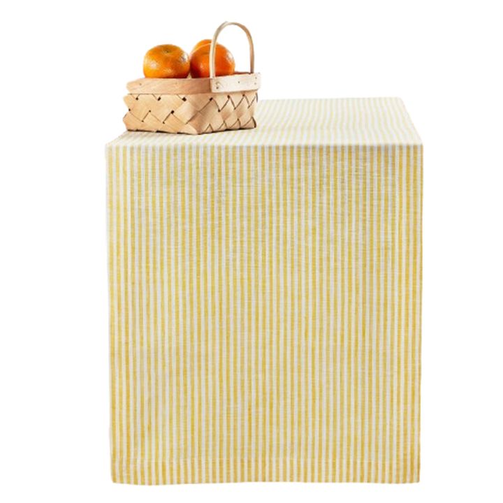 Solino Home 100% Pure Linen Table Runner - Narrow Stripe