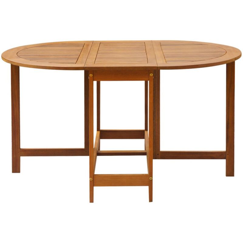 vidaXL Garden Table 51.1"x35.4"x28.3" Solid Acacia Wood