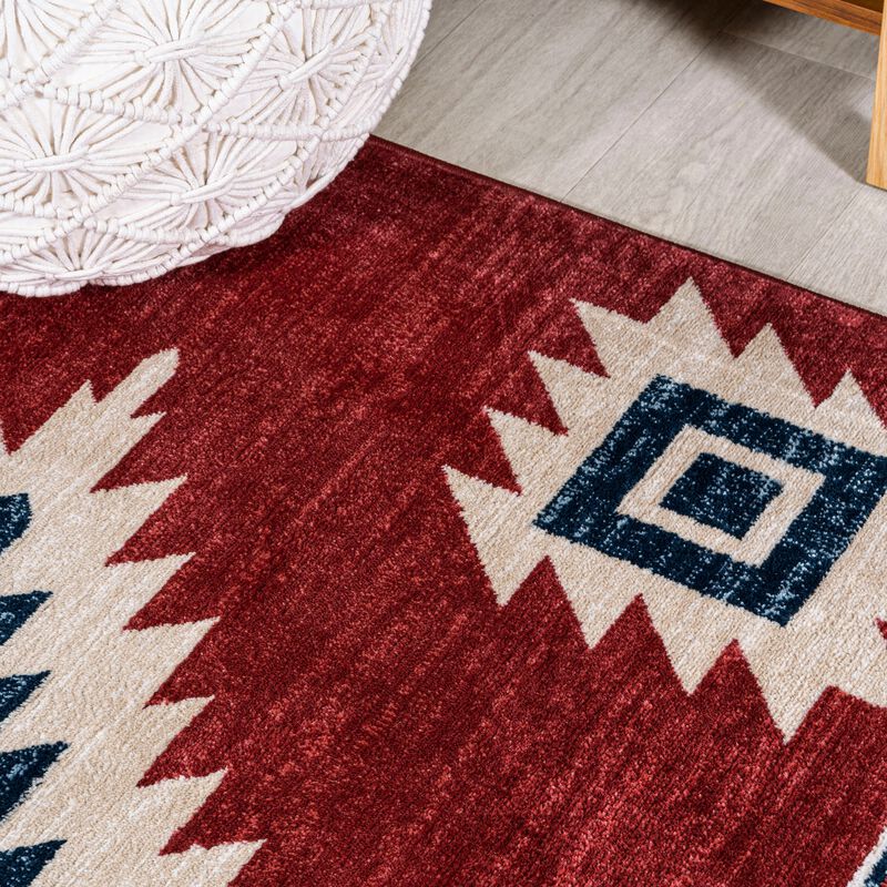 Serape Medallion Southwestern Area Rug