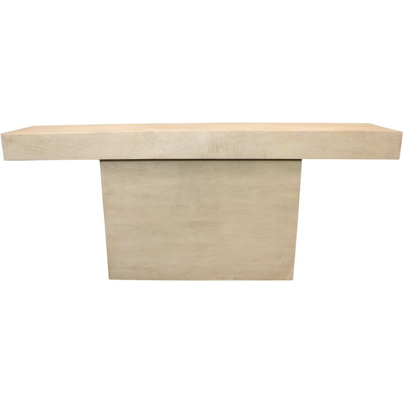 Flagstaff Console Table in Stone Natural image number 0