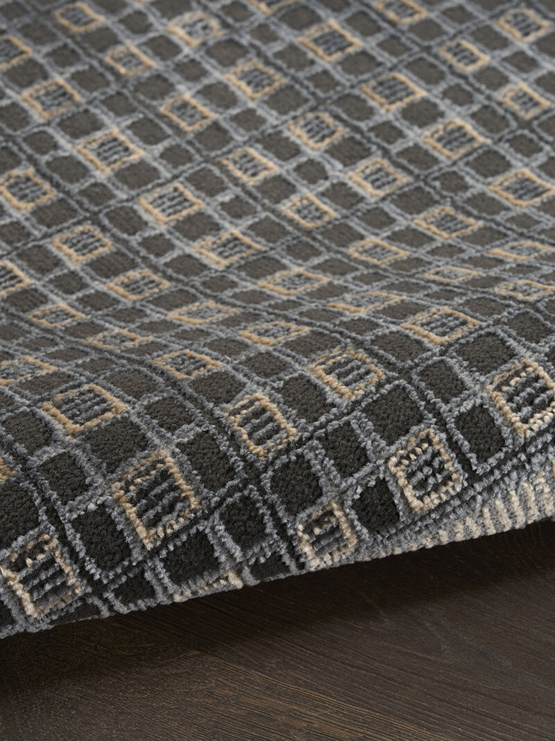 Nordic NRC03 Black/Taupe 4' x 6' Rug