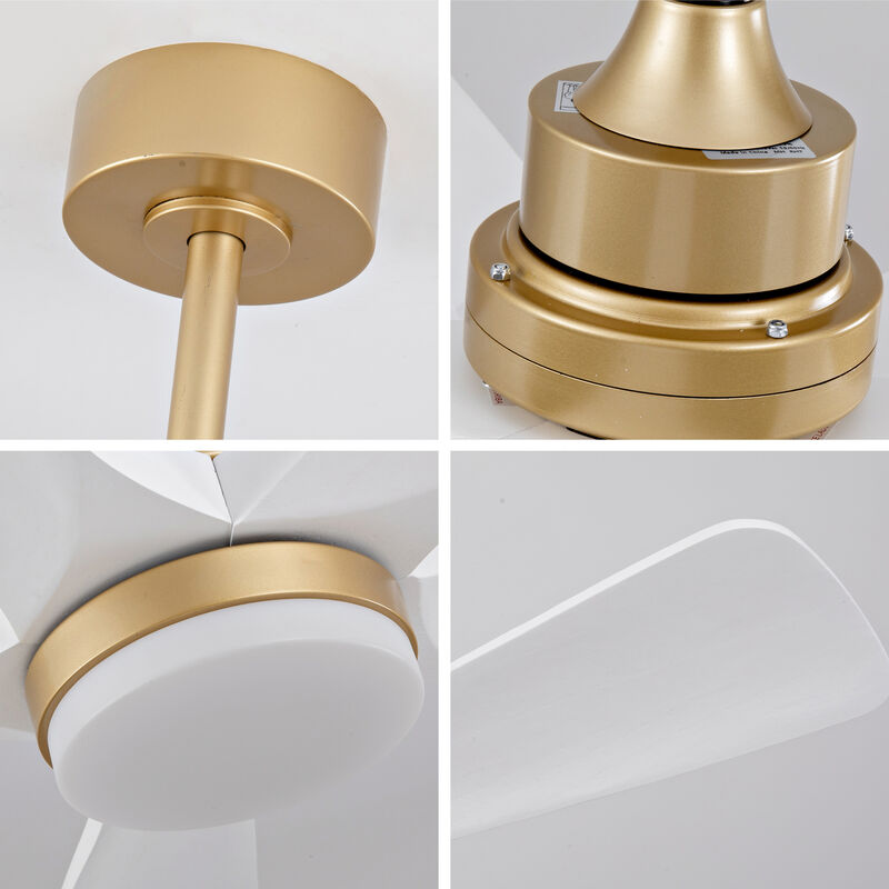 ELEMENT ACE Modern Indoor Ceiling Fan with Dimmable LED Light and Remote Control featuring Energy-Efficient DC Motor image number 7