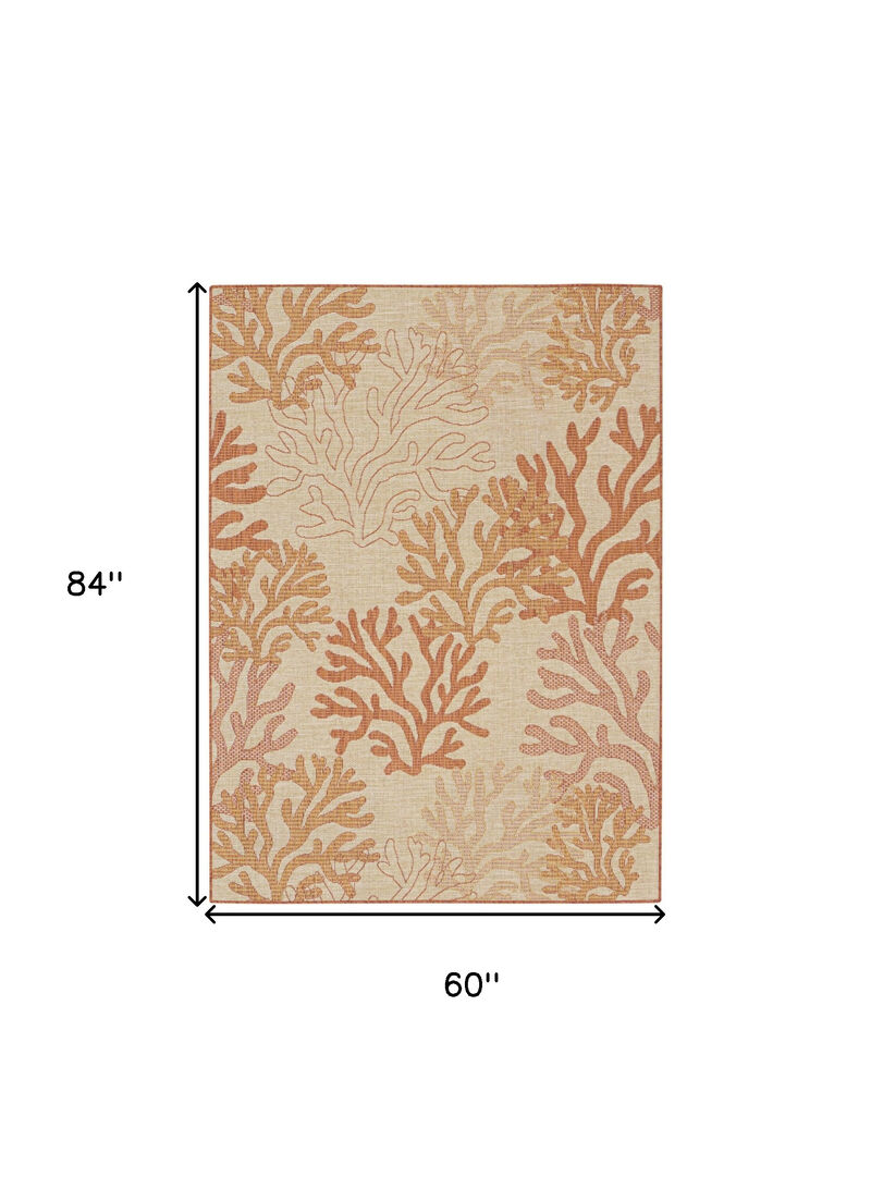 HomeRoots Nautical Indoor Outdoor Area Rug image number 4