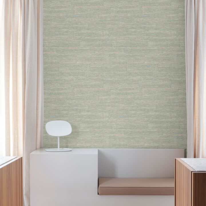 Precious Weaves Textile Plain Grey Wallpaper PW1006