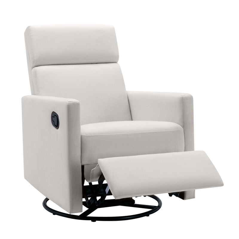 Merax Modern Upholstered Rocker Nursery Chair Plush Seating Glider Swivel Recliner Chair