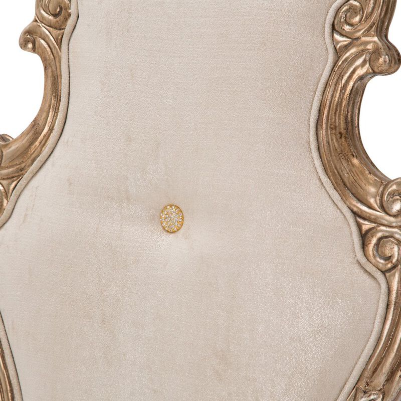 Michael Amini Platine de Royale Desk Chair - Champagne