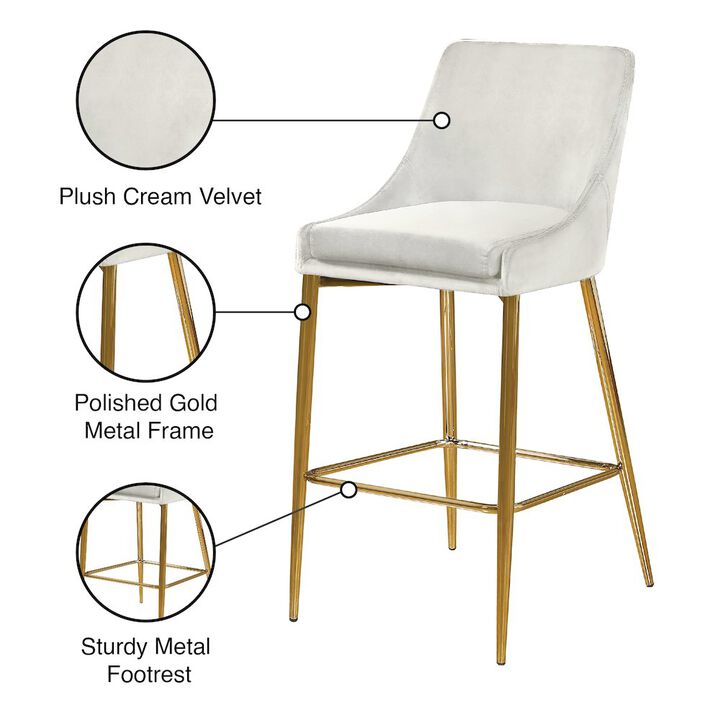 Meridian Furniture Karina Velvet Stool, Set of 2