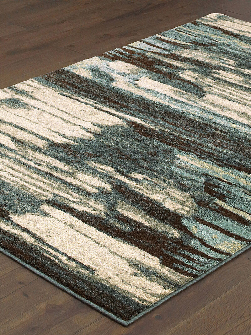 Carson 6'7" x 9'2" Blue Rug image number 2