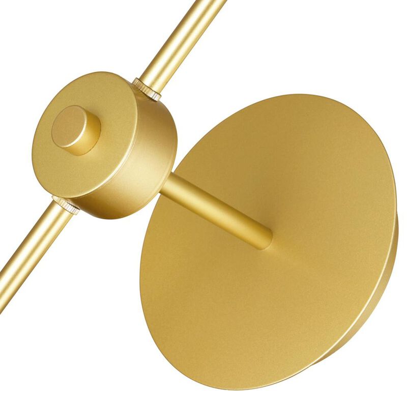 CWI Lighting Da Vinci 1 Light Wall Light With Brass Finish