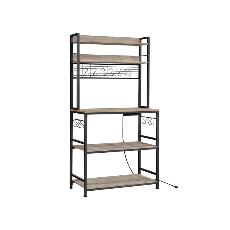 Bakers Rack with Power Outlet