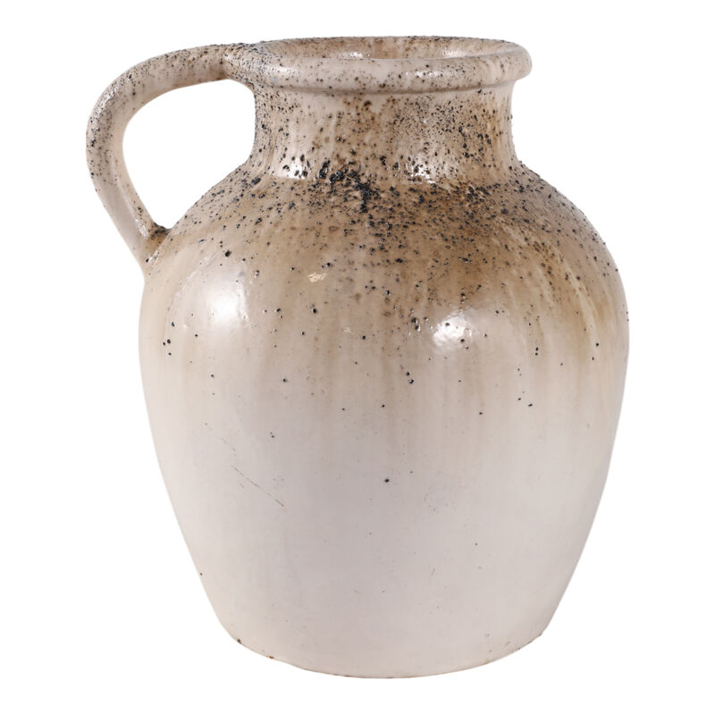 Textured Terracotta Jug Vase image number 3