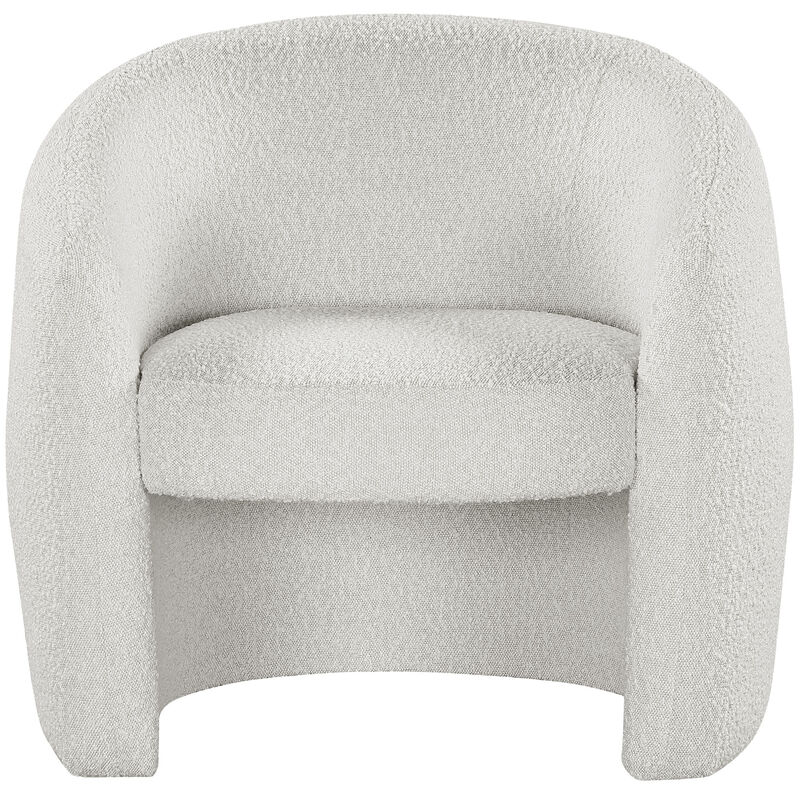 Meridian Furniture Acadia Cream Boucle Fabric Accent Chair image number 3