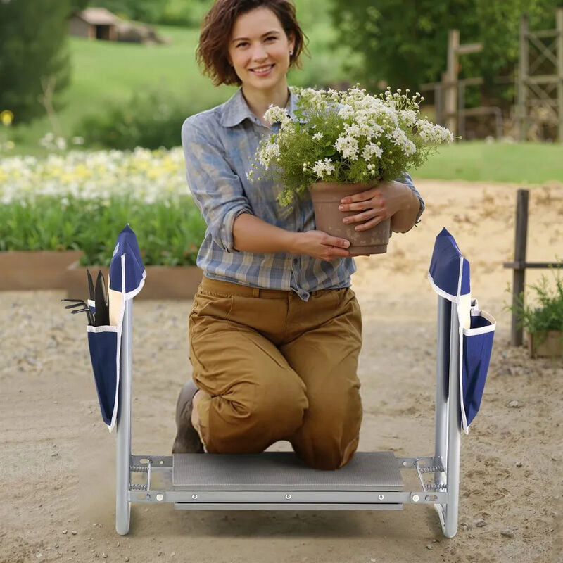 2-in-1 Folding Garden Kneeler with EVA Pad Heavy Duty Garden Stool image number 1