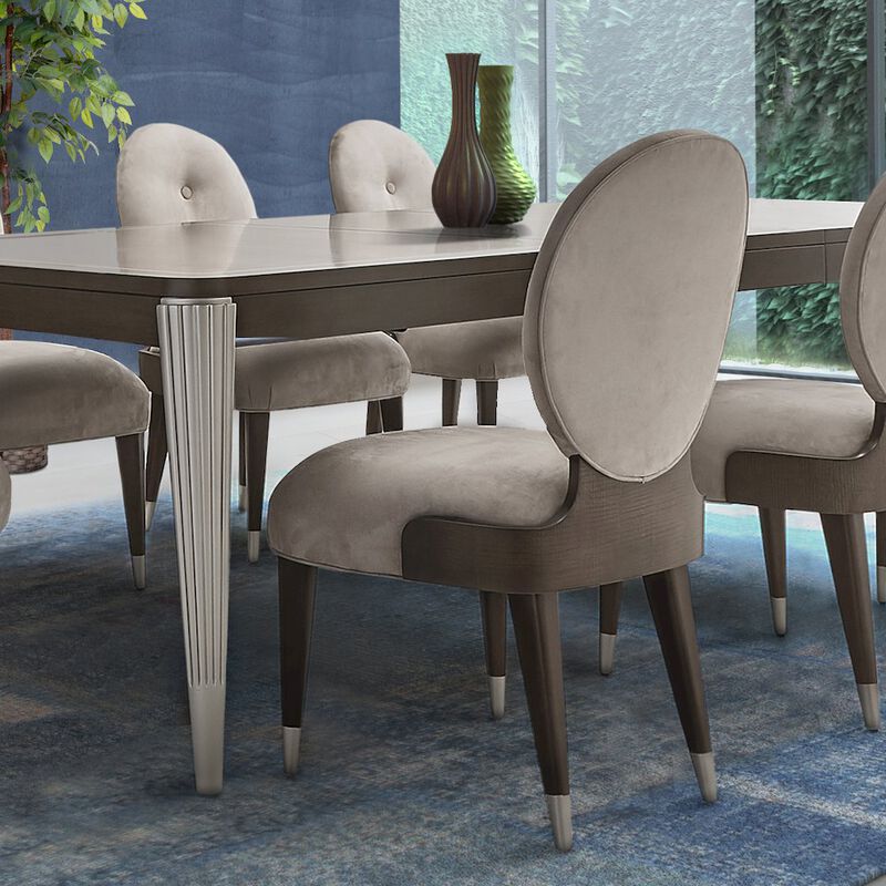 Michael Amini Roxbury Park Dining Arm Chair - Slate Qty 1