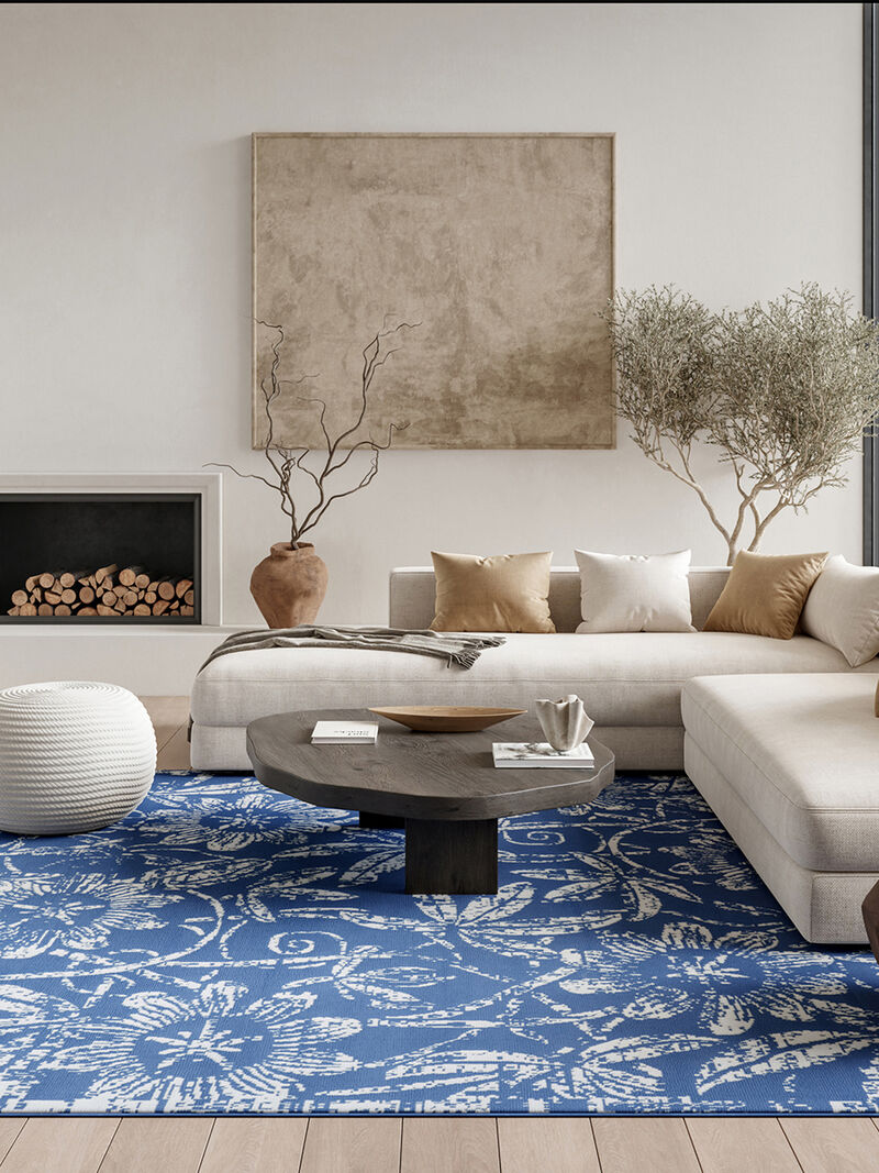 Whimsicle WHS05 Blue 6' x 9' Rug