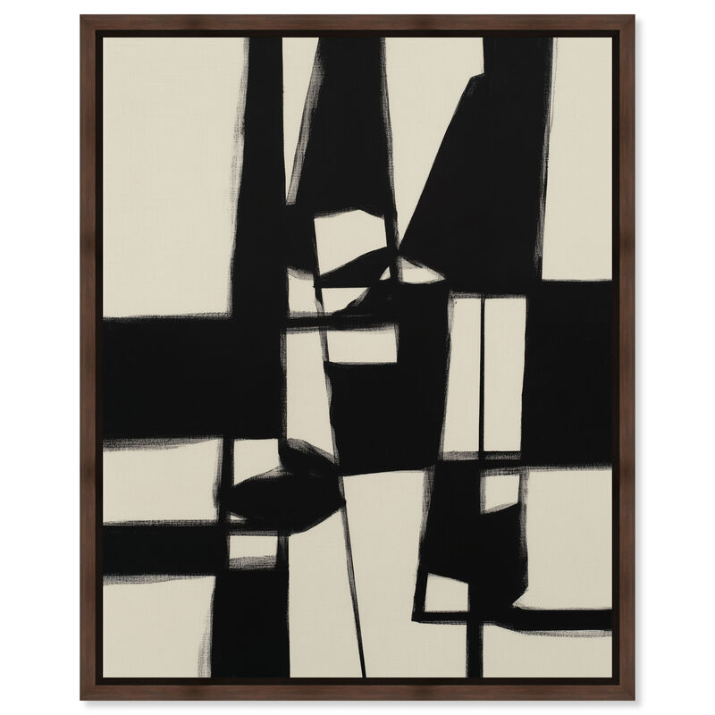 Binary Fracture I Abstract Canvas Print by Art Remedy image number 0
