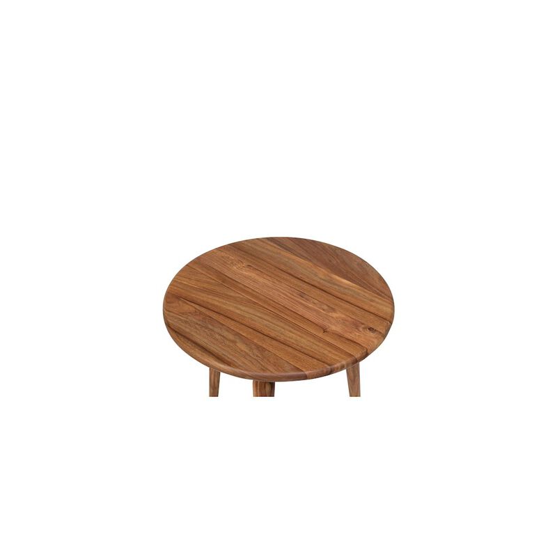 Porter Designs Urban Solid Sheesham Wood End Table, Natural image number 2