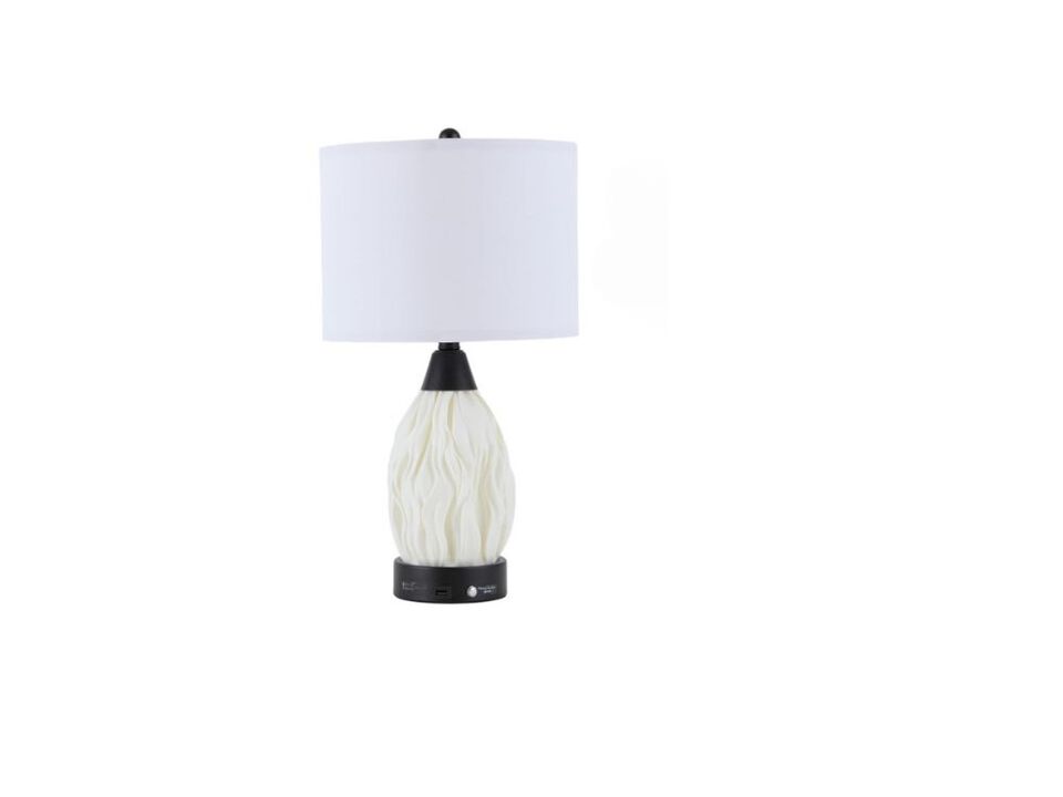 22" Touch Table Lamps – Set of 2, Stepless Dimming, USB Ports