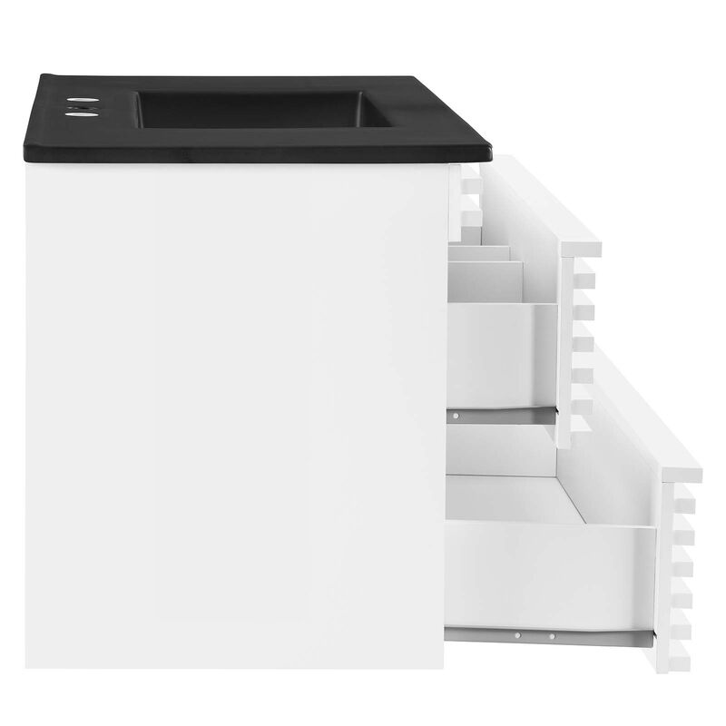 Render 36" Wall-Mount Bathroom Vanity image number 4