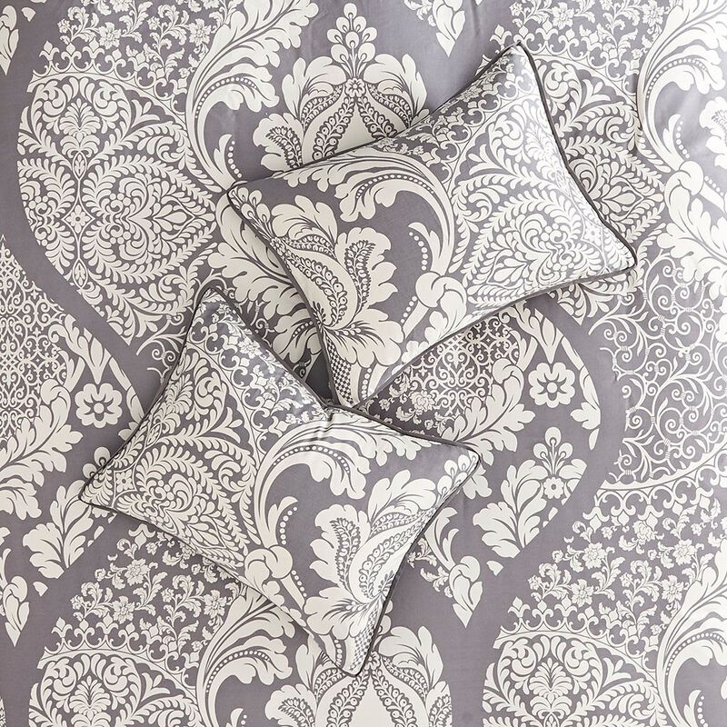 Gracie Mills Muriel Damask Delight 6-Piece Duvet Cover Set