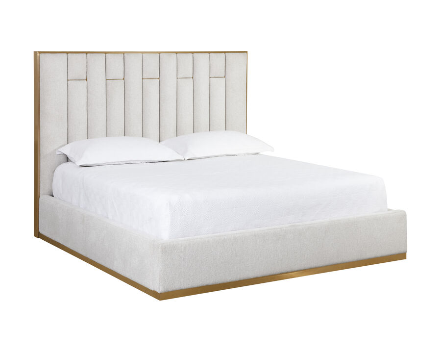 Kaelin King Rhea Light Barley Bed