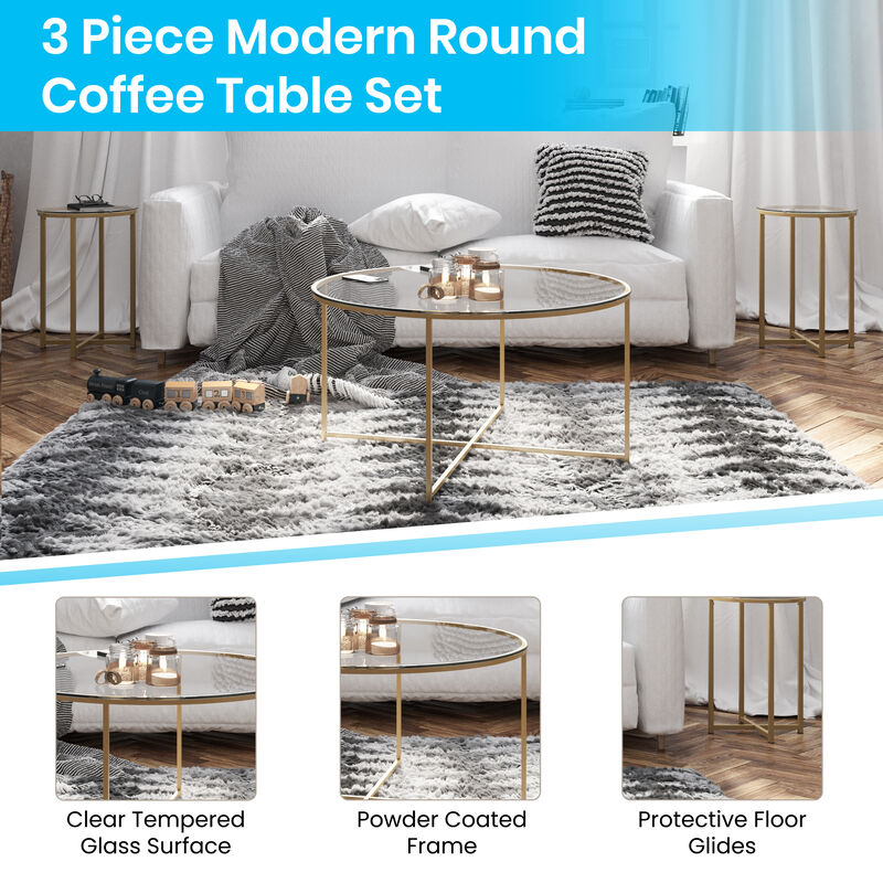 3 Piece Living Room Coffee Table Sets