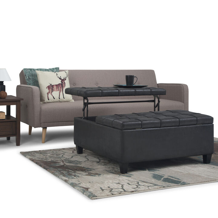 Harrison Transitional Square Coffee Table