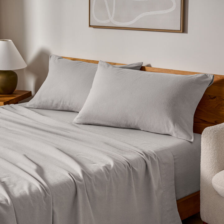 Soft & Cozy 100% Cotton Flannel Pillowcase Set